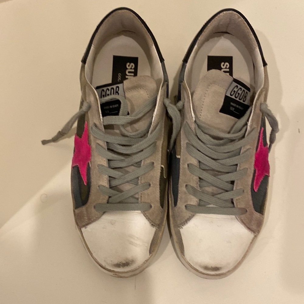 Size 38 Golden Goose Superstar sneakers.